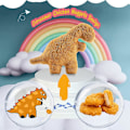 Miniatyrbild 3 av 5: Dino Nugget Kudde, Söt Dino Nugget Decor, Chicken Nugget Kudde Plysch för påsk Födelsedagsdekorationer, Present för barn Tyrannosaurus Rex