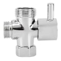 Miniatyrbilde 4 av 5: G1/2in Multifunksjon Hjem Baderom Dusj Vannfordeler Adapter Ventil Enkelt Innløp Dobbel Utløp