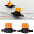 Miniatyrbillede 3 af 5: 20/50/100 stk. 1/4\" Rør Mini Ventil Slange Kontroller Barb Adapter Landbrug Mikro Drypvanding Vandingssystem Fittings