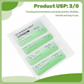 Miniatyrbild 5 av 5: 12 st/set Nål Suture Nylon Monofilament Tråd 3/0
