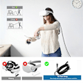 Miniatyrbild 5 av 5: För Meta Quest 3S /3/2 USB3.2 Gen1 Kabel Laddningskabel Pico4 3.0 USB-kabel Typ C Dataöverföring USB