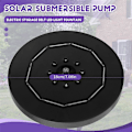 Miniatyrbillede 4 af 5: 18CM LED Solar Fontænepumpe med 3000mAh Batteri 3.5W 6 Dyser Fontænepumpe til Fuglebad Have