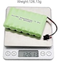Miniatyrbillede 5 af 5: Genopladelig batteri 7.2v 2400mah Ni-mh Aa med Sm-2p 2-polet stik og USB-opladerkabel til RC-lastbiler WG