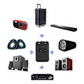 Miniatyrbillede 3 af 3: RXTX10 Trådløs Bluetooth Lydstyrkekontrol Indbygget Batteri Modtager Sender