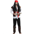 Miniatyrbild 3 av 5: Halloween utklädningskostymer för vuxna, prestationskostymer, piratkaraktärskostymer, kostymer för vuxna Pirates of the Caribbean man one size