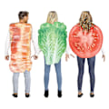 Miniatyrbild 3 av 5: Unisex Blt Group Vuxen Bacon Ägg Sallad Tomat Halloween Mat Kostym Bacon A