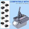 Miniatyrbillede 5 af 5: V7 V8 Adapter til 18V Lithium-Ion Batteri til v8 batteri udskiftning