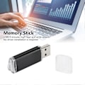 Miniatyrbilde 3 av 3: USB Flash Drive Gjennomsiktig Deksel Svart Bærbar Lagring Minnebrikke for PC Nettbrett 64GB