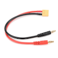 Miniatyrbilde 1 av 5: 22cm XT60 Hannkontakt til 4mm Bananplugg 12AWG Adapterkabel for B6 LiPo Batterilader