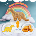 Miniatyrbild 3 av 5: Dino Nugget Kudde, Söt Dino Nugget Decor, Chicken Nugget Kudde Plysch för påsk Födelsedagsdekorationer, Present för barn Thunder Dragon
