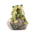 Miniatyrbillede 1 af 5: Kærlighedsfrø Dekoration Have Frøer Par Statuer Romantisk Resin Dyrefigur Frø Ting Udendørs Græsplæne