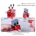 Miniatyrbild 5 av 5: Multifunktionell Handhållen Mini Skruvstäd UA-90637 III Mini Bänkskruvstäd Fixeringsverktyg för Modell Delar Fastspänning