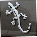 Miniatyrbilde 4 av 5: Jinyi Bilklistremerker, -dimensjonalt Metall Bilklistremerke Cko Auto Bil Styling Dekorativt Klistremerke (2 stk, Sølv)