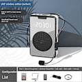 Miniatyrbild 2 av 5: Trådlös Röstförstärkare Bluetooth Mikrofon Högtalare Med Mikrofon Headset, för Guide-svart-jie