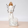 Miniatyrbillede 1 af 2: Engel Statue, Længsel Efter Kærlighed Dekoration Gave (Gudinde Holder Blomster)