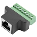 Pikkukuva 3 / 5: Ethernet RJ45 Naaras - Ruuviliitin 8-nastainen CCTV Digitaalinen DVR-sovitinliitin