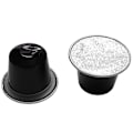 Miniatyrbild 3 av 5: 100 Set Påfyllningsbara Kaffekapslar Engångs Nespresso Pod kompatibla med Nescafe Automatisk Kaffemaskin Matförpackning Café Tillbehör