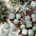 Miniatyrbild 3 av 5: Champagne Julgransdekorationer Bollar Bauble Xmas Party Hängande bollprydnader Juldekorationer för hem Nyårspresent Champagne snowflake