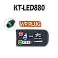 Miniatyrbild 1 av 4: Elcykeldisplay 36v 48v Ebike Ligent Kontrollpanel LCD-display Led880 Vattentät Styrenhet