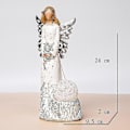 Miniatyrbillede 2 af 2: Engel Statue, Længsel Efter Kærlighed Dekoration Gave (Gudinde Holder Blomster)