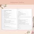Miniatyrbillede 5 af 5: Bryllupsplanlægningsbog og Organizer den komplette brudeplanlægningsjournal kompatibel med forlovede par A5 Hard