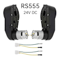 Miniatyrbillede 5 af 5: 2 stk. Rs555 Børne Elbilsmotorer 24v 40000rpm Børnebilhjul DC Motor Til Fjernstyret Bil