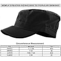 Miniatyrbild 2 av 5: Army Cap Basic Vardaglig Militärstil Hatt Svart