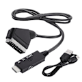 Pikkukuva 4 / 5: Adapterikaapeli Alhainen Virrankulutus USB-virtajohdolla - Yhteensopiva Scart Audio Video -adapterin kanssa Plug and Play -B15