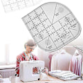 Pikkukuva 5 / 5: Xs Kaareva Kulma Leikkuri Viivoitin Akryyli DIY- käsityöt Patchwork Ompelemalla Malli