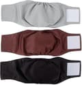 Tvättbara Hundblöjor för Hanar Återanvändbart Magband för Hanar 3-pack