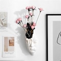Miniatyrbild 2 av 5: Nordisk Abstrakt Människoansikte Väggvas Skräck Människoansikte Vägghängande Blomkruka Människoporträtt Vägg P