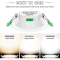 Miniatyrbild 3 av 7: 6 st 7w Vit LED Downlight Infällda Taklampor Smal Spot Light