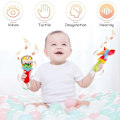 Miniatyrbild 2 av 5: Mjuk Babyskallra Sensorisk Leksak - 4-Pack Nyfödd Plysch Skallra Djurgrepp Set