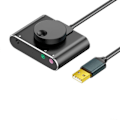 Miniatyrbilde 1 av 5: USB Eksternt Lydkort 3,5 mm Headset Mikrofon Port Driver-Fri Audio Konverter for Stasjonær og Bærbar PC