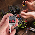 Miniatyrbillede 4 af 5: 5 STK 2 I 1 1-8S Lipo Batterispændingstester, RC Lavspændingssummeralarm, Batteriovervågnings- og tester kompatibel med Lipo/Li-Ion