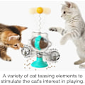 Miniatyrbild 4 av 5: Katt Läckerboll Skivspelare Rolig Kattpinne Kattleksak För Inomhus Kattunge Husdjursartiklar
