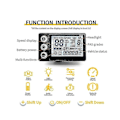 Miniatyrbillede 2 af 4: 24v 36v 48v 60v Vandtæt LCD Display S866 Controller Panel Dashboard Elcykel Display Kompatibel