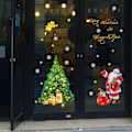 Miniatyrbilde 3 av 5: Juledekorasjonsklistremerke Butikkvindu Glassvindu Klistremerke Juletre Julenissen