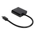 Miniatyrbilde 2 av 2: Mini DP Hann til VGA Hunn Adapter Konverter Kabel ABS for ThinkPad PC Datamaskin Svart