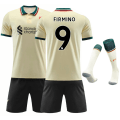 Miniatyrbild 1 av 2: 21-22 ny Liverpool borta fotbollströja nr 11 Salah tröja vuxna barn förälder-barn sportdräkt NO.9 FIRMINO M