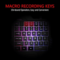 Miniatyrbillede 4 af 5: Enhånds Gaming Tastatur - RGB Baggrundsbelyst 35 Taster Bærbart Mini Gaming Keypad - Ergonomisk Spilcontroller Computer Desktop PC Mac Gamer