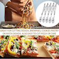 Miniatyrbild 3 av 5: 5-Hjulig Degskärare Pizzaskärare Multi Hjul Deg Expanderbar Pizzaskivare Bakskärare Rulle P
