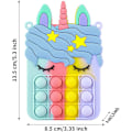 Miniatyrbild 3 av 6: Populär axelväska för tjejer Fingertopsleksak Unicorn Bag Toy blue