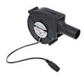 Miniatyrbillede 4 af 5: BBQ Luftblæser 12V Strømventilator Justerbar Hastighedsregulator BBQ Ventilator EU Stik