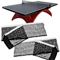 Miniatyrbillede 4 af 5: Ping Pong Net 2 stk. Foldbart Ping Pong Net 180 * 14cm Sort Bordtennisnet til Foldbart Bord Konkurrencetræning
