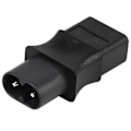 Miniatyrbillede 5 af 5: 2 stk. 2-polet IEC 320 C8 Han til IEC 320 C9 Hun AC Adapter 6A/250V Industriel Strømkonverter