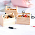 Miniatyrbild 2 av 5: Set med 6 Dockskåp Miniatyr Tillbehör Metall Handverktyg Reparationskit Leksaksverktyg