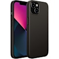 Miniatyrbillede 1 af 5: Silikone Etui Kompatibelt med iPhone 13 6.1 tommer, Silkeagtig Fuld Kropsbeskyttelse Etui, Blødt Mikrofiber Stof Foring Cover, Stødsikkert (Sort)