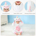Miniatyrbild 2 av 5: Unisex baby Vinter Höst Flanell Huva Romper Cosplay Jumpsuit Hög kvalitet White 2 5 Months
