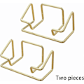 Miniatyrbillede 4 af 5: 2 Pak Metal Visitkort Holder Display, Visitkort Display Stand, til Kontor Hjem Skrivebord (Guld)